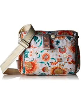 Oilily Damen Ruffles Sunflower Shoulderbag Shz 1 Schultertasche, Weiß (Offwhite), 12x18x24 cm