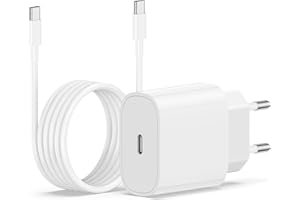CIONUM USB C Caricatore per iPhone 16/15 Apple Original, 20W USB C Rapido Caricabatterie con Cavo 2M Adattatore Alimentatore Spina Ricaricaper per iPhone 16 Pro/16 Pro Max/15 Pro Max/15 Plus/iPad