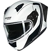 Nolan N60-6 Sport Mesmerico Kapalı Motosiklet Kaskı 341 Beyaz Siyah 2XL