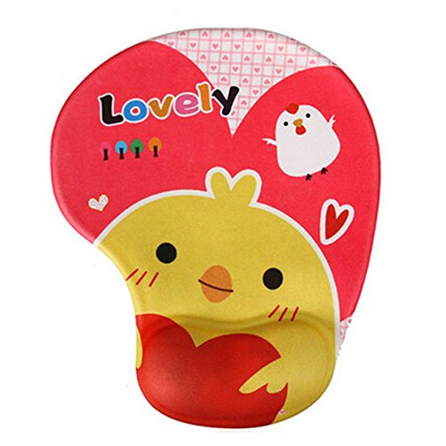 Karikatur-Silikon-Lycra-Gewebe-Mausunterlage Computing Wrist Rest, Küken