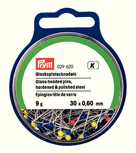 PRYM 0,60 x 30 mm 9 g Nummer 9, glass-headed Pins