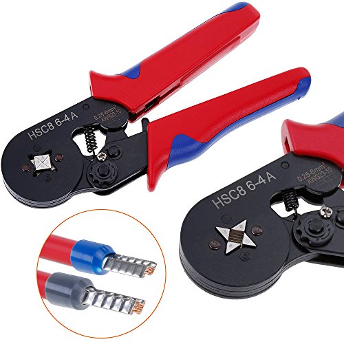 Rovtop 0.25-6.0mm Zwinge Crimpzange Klemmzange Streifenschneider Crimpzange Crimper für Isolierte Klemmen Steckverbinder Kabelschuhe - 5