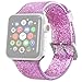 Produktbild jieGREAT  Räumungsverkauf ,Bling Soft Silikon Ersatzsportgurt für Apple Für iwatch 4 40mm