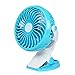 Produktbild Aurorao Tragbarer Mini oszillierendes Akku Clip Fan, Plastik, Butterfly Blue, 13.5 * 18.5 * 10cm