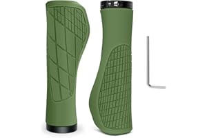 GOUNNU Puños Bicicleta Ergonomicos Mangos Bicicleta Antideslizante Caucho Manillar Bicicleta De Diámetro 22,2mm Empuñadura Bicicleta para MTB, BMX, Montaña, Bici Plegables, Bicicletas Urbanas