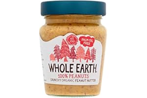 Whole Earth Orgánica crujiente de cacahuete Aceite de Palma libre 227g Mantequilla