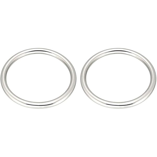 Sourcing Map Lot De 4 Anneaux Ronds En Métal (40 Mm X Diamètre