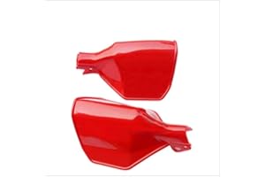 Paramani da Moto,MoreChioce 2pz Protezione per Paramani per Moto ABS 22mm 7/8 "Paramani Universali per Motocicletta Paramani Antivento Moto Freno Manubrio Piastra Compatibili con YBR125 DT125,Rosso
