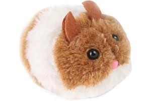DEANYI Clockwork Mouse Toy Plush Wind up Racing Rat Cute Mechanical Moving Funny Toy Play for Cat Dog Pet Random Color 1pc