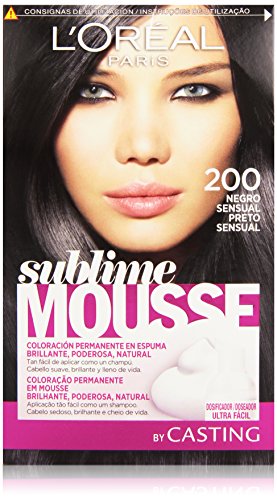 L'Oreal Paris Sublime Mousse Coloración Permanente 200 Negro Sensual - 200 ml