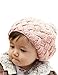 Feng Cute Baby Kids Girls Cute Warm Winter Knit Crochet Beanie Hat Cap (Pink)