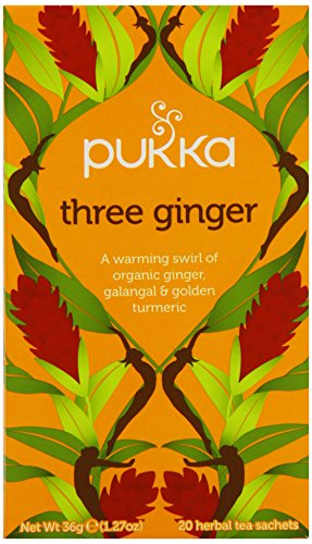 Pukka Organic Triple Ginger 20 Teabags (Pack of 4, Total 80 Teabags)