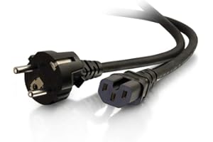 C2G 2m, CEE 7/7 - C15 IEC 2m CEE7/7 Schuko Coupleur C15 Noir câble électrique - Cables électriques (CEE 7/7 - C15 IEC, Mâle/Femelle, Noir, 2 m, CEE7/7, Coupleur C15, EU 2011/65/EU)