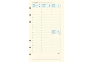 EXACOMPTA Recharge Exatime 17 étroit semainier 1 Sem sur 2 pages 170x98 mm ivoire