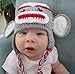 Toddler Baby Monkey Ear Flap Hat Beanie Crochet Handmade Cap