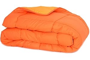 EGIDIO ALFIO ALFIO SHOP TRAPUNTA PIUMONE LETTO SINGOLO DOUBLE FACE (ARANCIO-ARANCIOSCURO)