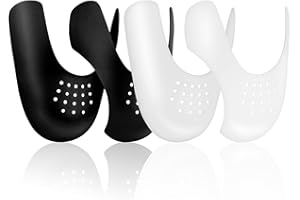 LOPHE Shoe Crease Protectors, 2 Pairs Anti-Crease Sneaker Shoe Shields, Universal Shoe Crease Preventers Protector for Men & Women, Toe Protectors for Shoes Toebox Crease Preventers