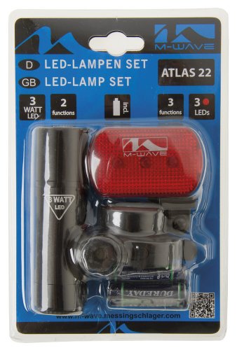 Preisvergleich Produktbild M-Wave Batterielampe Atlas 22, schwarz