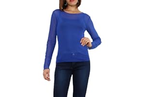 MISS ROUGE Señorita Roja: Camiseta, red,Top de Vela Transparente,Talla única 36-40