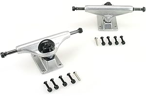 Crandon SKCFLORIDA-5,25-Raw Incluye 2 Packs Trucks Eje 5'25 Pulgadas (Longitud 20,5 cm) - Valido Principiantes y Profesionales y Todos los Skateboard del Mercado (5'25)