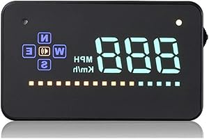 GOFORJUMP 3.5 Screen Auto Vehicle GPS HUD Car Head Up Display Speedometers Overspeed Warning Windshiled Projector Alarm System