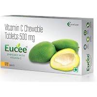 Eucee Vitamin C chewable Tablets-Immunity-antioxidant-skincare-120 tablets(500mg)(Green Mango)