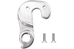 TerchPilet Forcellino cambio 154, compatibile con Merida, Centurion, Garneau, KHS, HARO, Brodie, American Flyer, in lega di alluminio, colore argento, con viti di montaggio
