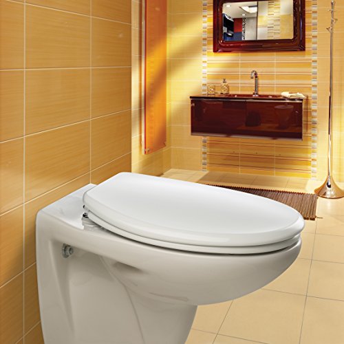 Bemis Memphis Formholz WC-Sitz mit verchromten Scharnieren, 1 Stück, weiß, 4402CP000 - 3