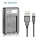 Price comparison product image Neewer USB Battery Charger for EN-EL14 Rechargeable Battery for Nikon Coolpix P7000, P7100, D3100, D3200, D3300, D5100 D5200 D5300