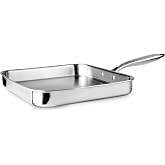 IBILI - Grill Triply Natural 28 cm, stainless steel, suitable for induction, without non-stick