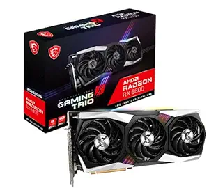 MSI Radeon RX 6800 XT Gaming X Trio 16G 16GB GDDR6 PCI Express Gen 4 Gaming Graphic Card