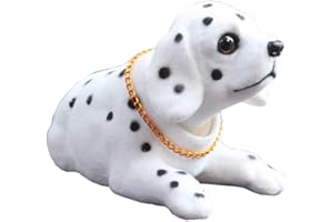 Bolwins C12DS Dálmata Dálmata - Figura decorativa de coche con cabeza de dálmata para vehículos