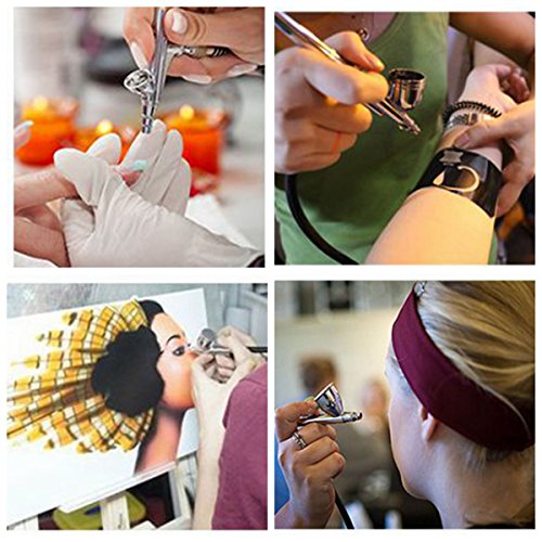 GAGA MILANO SP16B Airbrush Mini Luft Kompressor Schönheit speziellen Luftkompressor Anzug Für Schönheit, Make-up, Maniküre, temporäre Tätowierung, Kuchen Dekorieren Und Andere Verwendungen Des Luftkompressor-Set Schwarz - 6