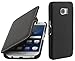 Produktbild StilGut Book Type Case mit Clip, Hülle aus Leder für Samsung Galaxy S7, Schwarz
