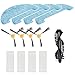 Produktbild IMASS Zubehör Set für Saugroboter mit Wischfunktion A3 Prime Clean und A3s Perfect Clean, 4x Mikrofasertuch für Wassertank, 4x Kantenbürsten, 4x HEPA FIlter, 1x Turbo-Bürste Sparset
