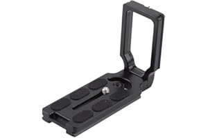 MADEZZ L-Shape Quick Release Plate, Bracket Vertical Universal Quick Release Plate L-bracket Tripod l Shape Holder with 1/4 inch Screw for Nikon DSLR Camera