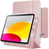 m.tk moveteck iPad Air 11 in&ccedil; ile Uyumlu Manyetik Kalem Kilit Yuvalı Kılıf, Pembe