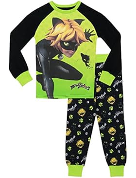 Miraculous Jungen Miraculous Cat Noir Schlafanzug - Slim Fit
