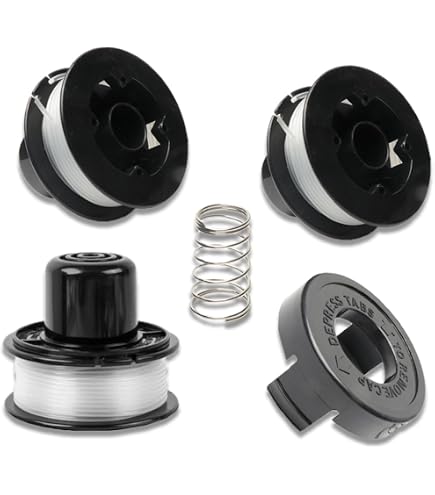 Têtes De Débroussailleuse Pour Black & Decker – Lot De 9 Bobines Avec Fil, Compatible A6226, GL250, GL310, GL360 | Rechange Durable - 6