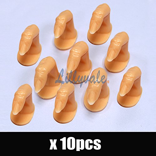 Nail Art False Tips Display Practice Training Tool 10 Pcs Fake Fingers Model Kit