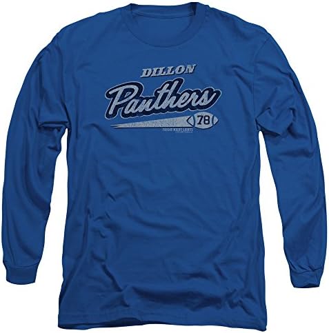 Friday Night Lights Panthers 78 Mens Long Sleeve Shirt Royal Blue SM