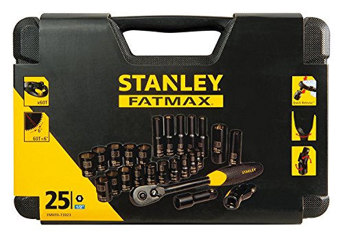 Stanley Steckschlüsselsatz-Set Fatmax, 25-teilig, 1/2 Zoll, schwarz, 1 Stück, FMHT0-73923 - 3