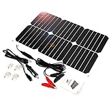 ALLPOWER Solar Panel Battery Maintainer 18V 12V 18Watt Solarzelle Auto Boot Power Panel Ladegerät Wartung für Auto Motorrad Traktor Boot Batterien 12V Batterien