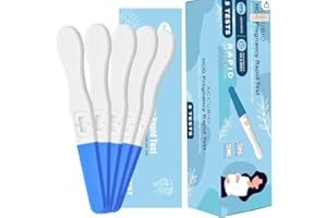 ACCUBIO Test de Grossesse à détection Rapide, Test d'urine HCG Extra Sensible, Résultat en 5 minutes, Précision Supérieure à 99%, Détection Rapide à Domicile, 25 mIU/mL 5PACK