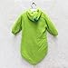 Highdas Cute Green Pod Beans Shaped Double-Layer Soft Fleece Newborn Infant Toddler Sleeping Bag Sleep Sack Photography Prop for 0-8 Months Baby