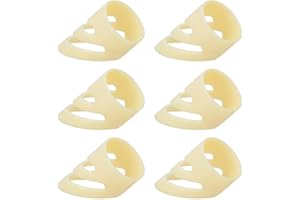 BNINETEENTEAM 6Pcs Guitar Finger Picks Finger Plectrum Thumb Pick para Guitarras de Cuerdas de Acero y Guitarras clásicas(L)