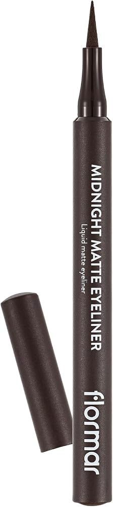 Flormar Mat Likit Kalem Eyeliner (KAHVE) - Midnight Matte Eyeliner - 002 Brown - 8690604641659
