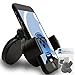 Price comparison product image iTALKonline iHOLDER Samsung Galaxy J5 (2016) J510FN Black COMPACT 360 Degrees Rotating In Car Case Compatible Wind Screen Dashboard Suction Mount Holder