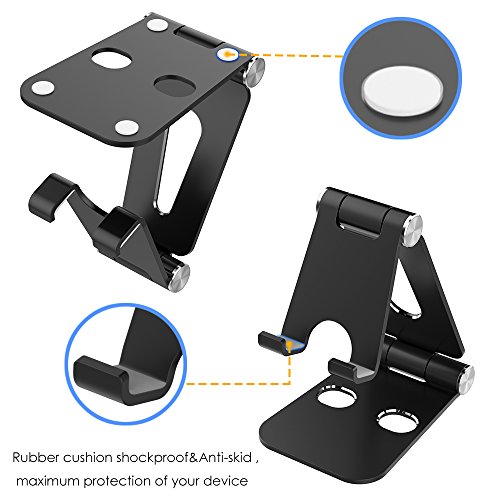 Supporto Nintendo Switch,Simpeak Supporto Tablet,Supporto Universale Stand da Tavolo Multi-Angolo Holder per Nintendo Switch, Tutti gli iPhone, iPad, Smartphone, Tablet,Nero