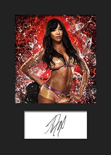 ALICIA FOX WWE #1 Signed Mounted Photo A5 Print